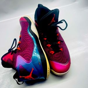 Air Jordan Super Fly 3 Mens 684933-625 Fusion Pink Tropical Teal Sz 9 Fly3